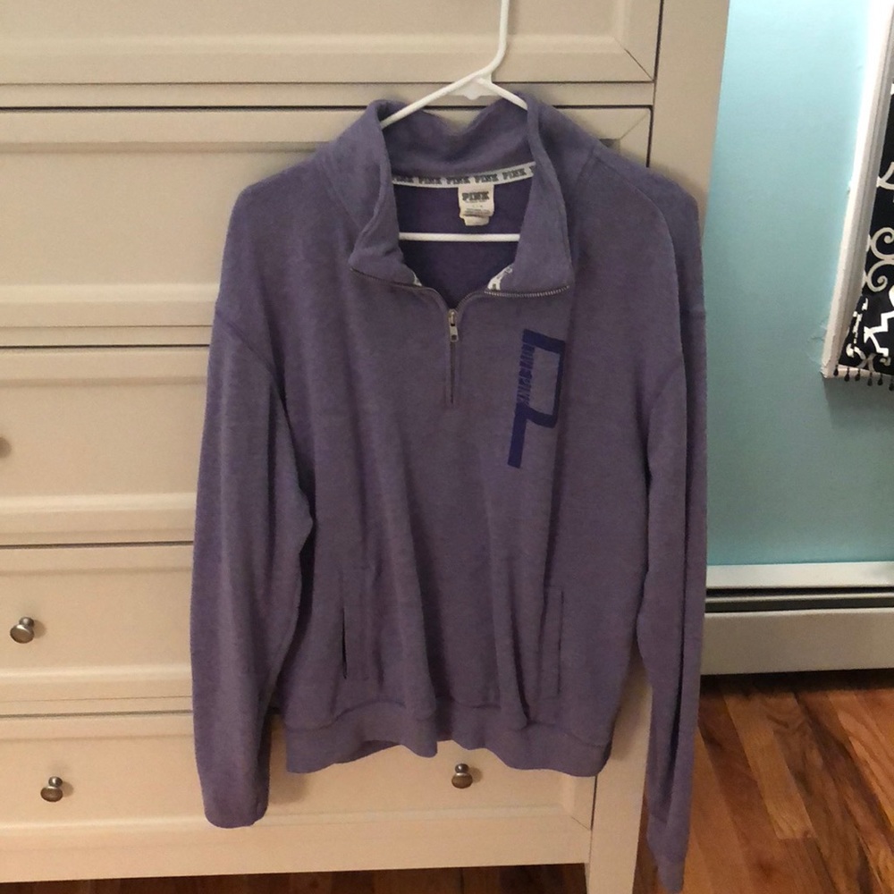 Pink quarter zip